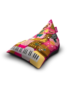Sitzsäcke Triangle Band Pink | Wegett
