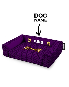 Psí pelíšek potisk King Purple