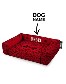 Psí pelíšek potisk Rebel Red | Wegett