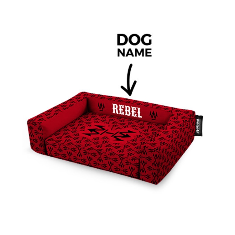 Pelech pre psov tlač Rebel Red